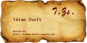 Tálas Zsolt névjegykártya