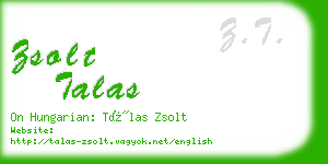 zsolt talas business card